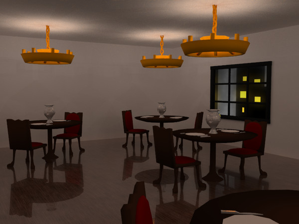 3ds fancy restaurant - Fancy Restaurant by 3DUniverse Pro